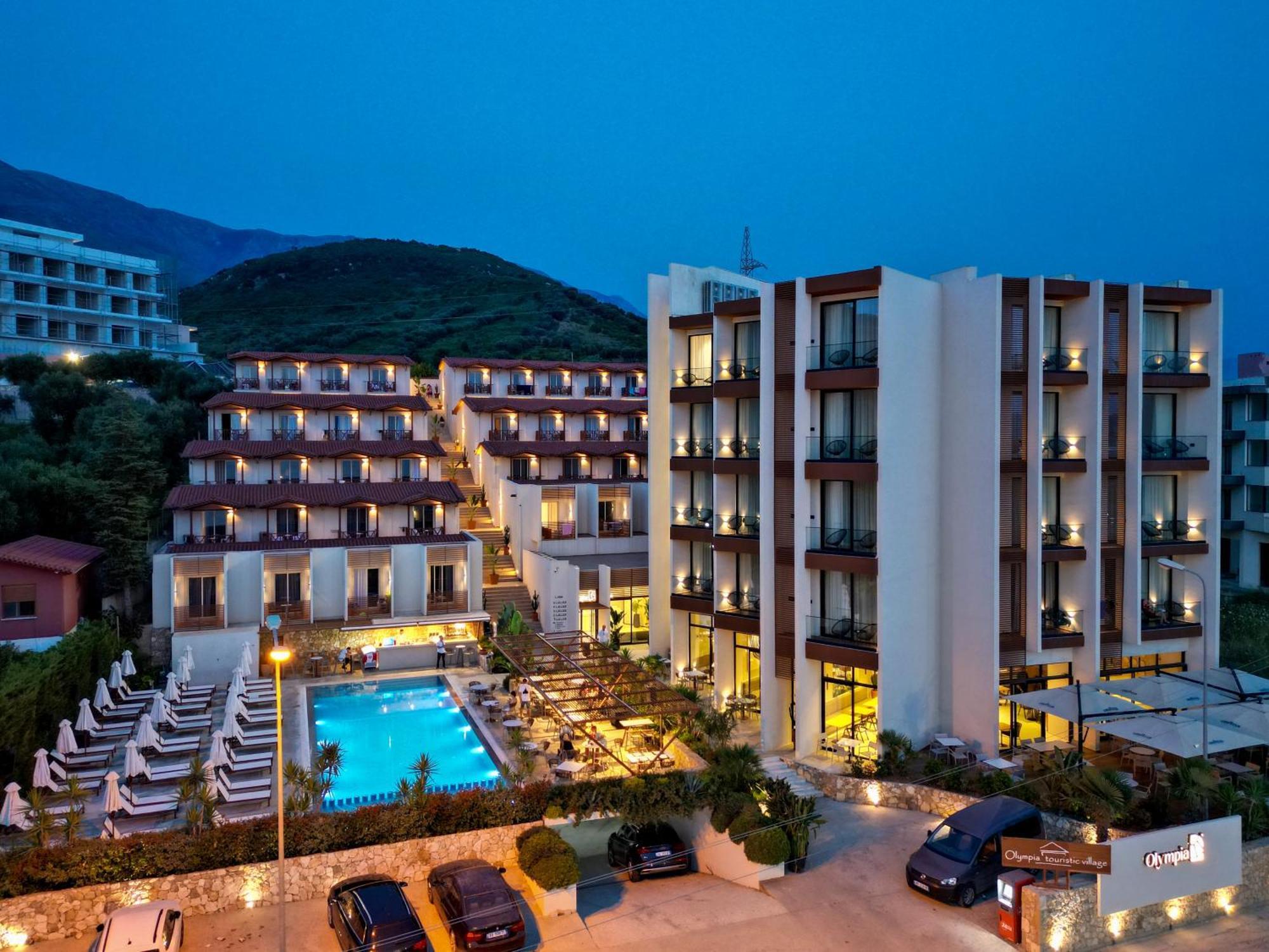 Hotel Olympia Touristic Village Radhimë Exterior foto